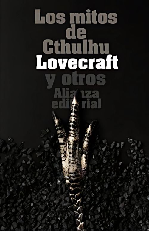 Portada del libro Los mitos de Cthulhu y otros de H. P. Lovecraft, colección de relatos de horror cósmico.